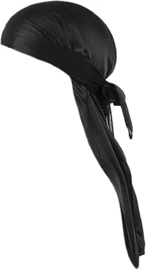 1 Pcs Silky Cap, Velvet Durag for Men and Women - Perfect for 360 Waves, Dreadlocks and, Premium Velvet for Headwrap, Ultra-Soft, Accessory(Black)
