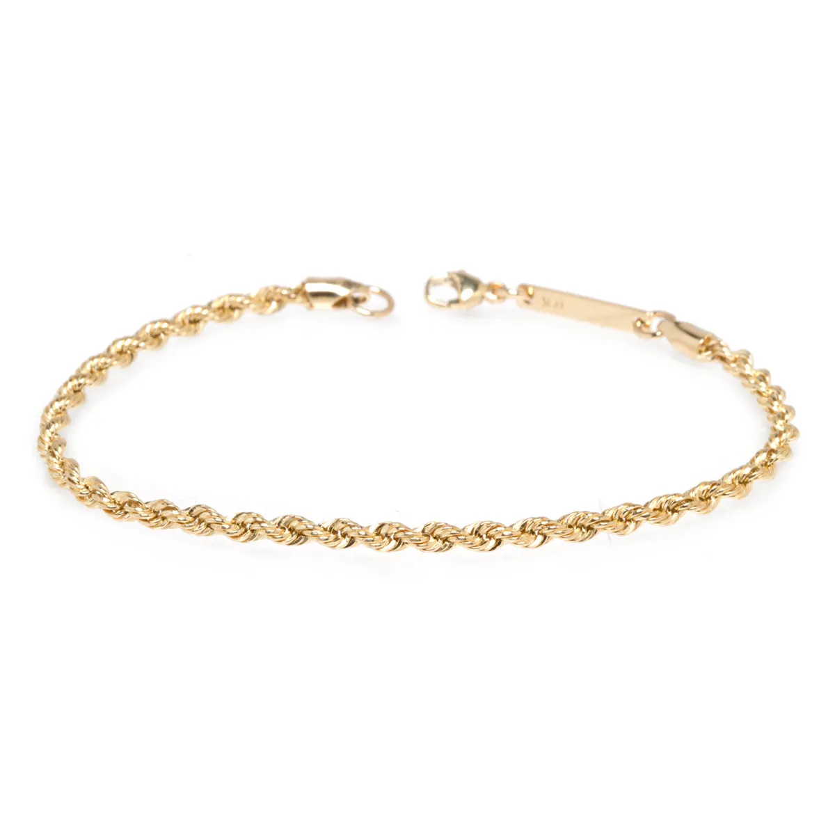 14k Gold Medium Rope Chain Anklet