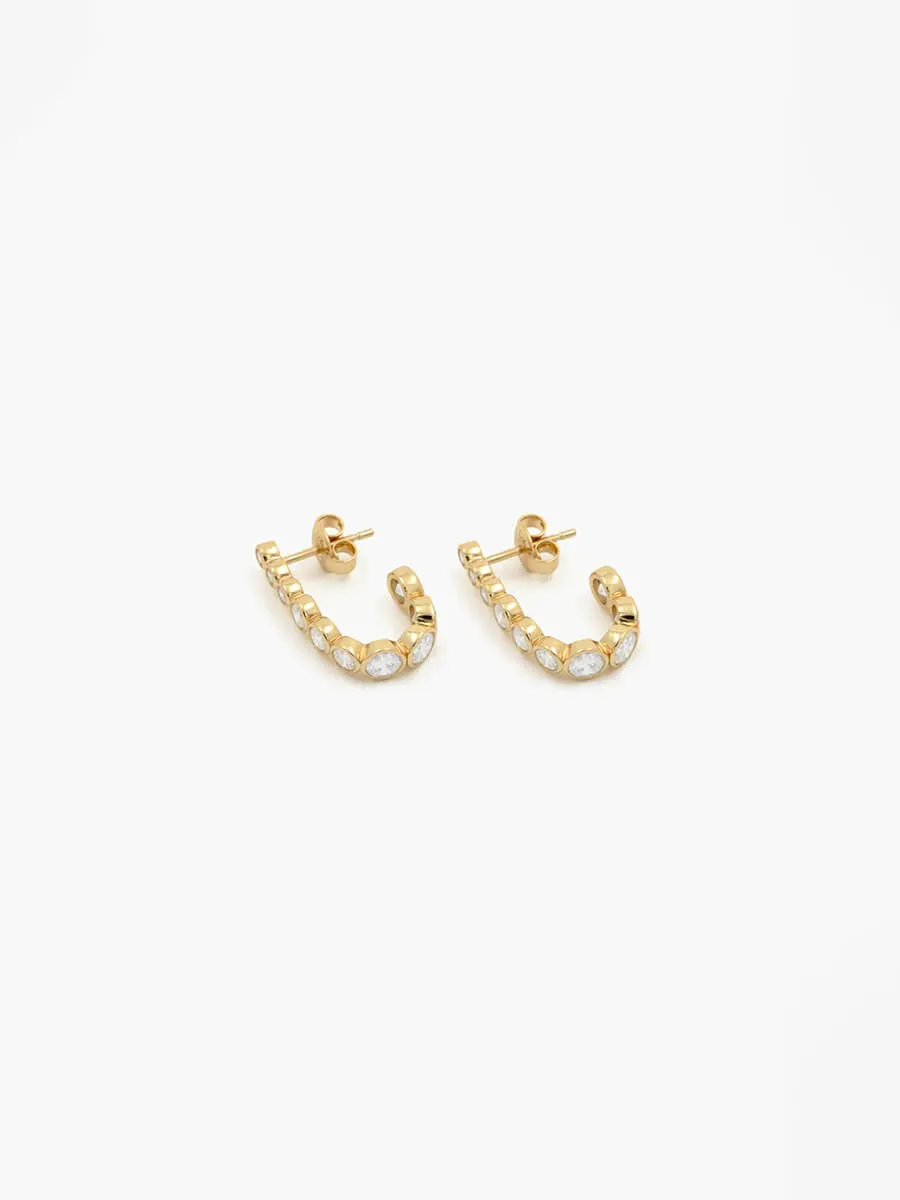 18k Gold Elegant Earrings - No. 12061