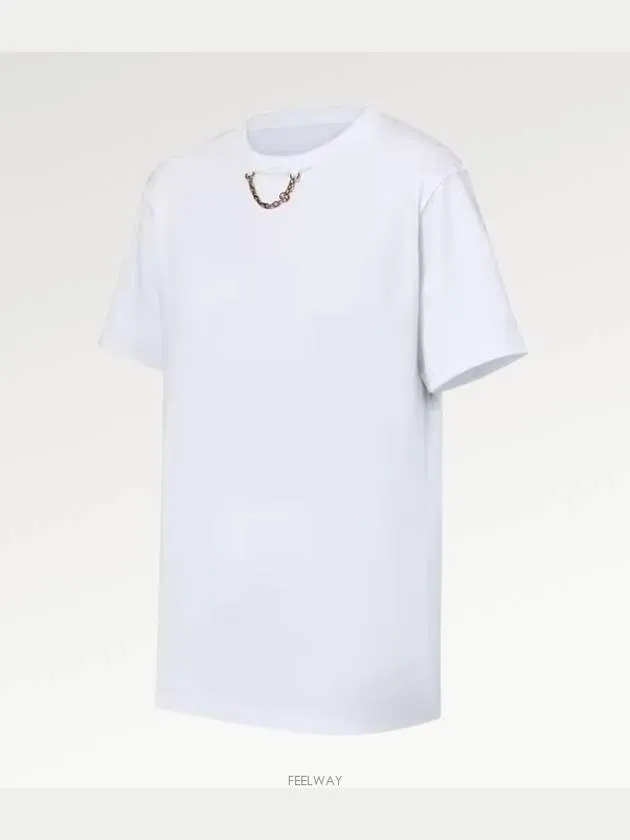 1AFDKP Chain Detail T Shirt Short Sleeve