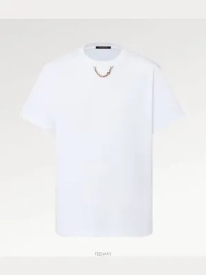 1AFDKP Chain Detail T Shirt Short Sleeve