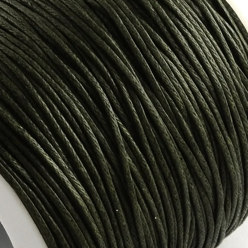 1mm Wax Cotton (10m) - Dark Olive
