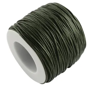 1mm Wax Cotton (10m) - Dark Olive
