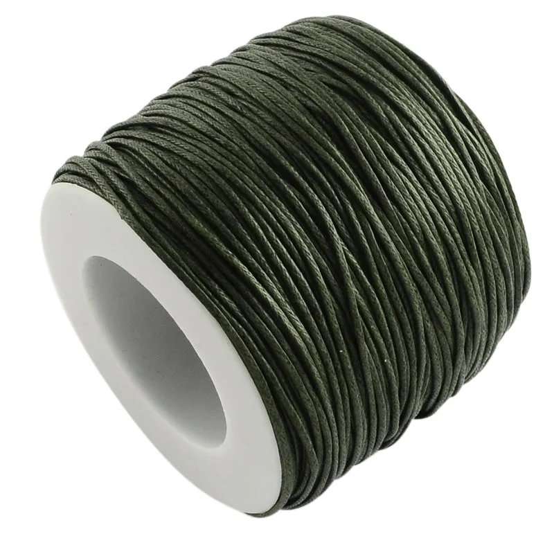 1mm Wax Cotton (10m) - Dark Olive