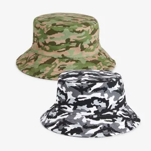 2 Pack Camouflage Bucket Hats (3mths-6yrs)