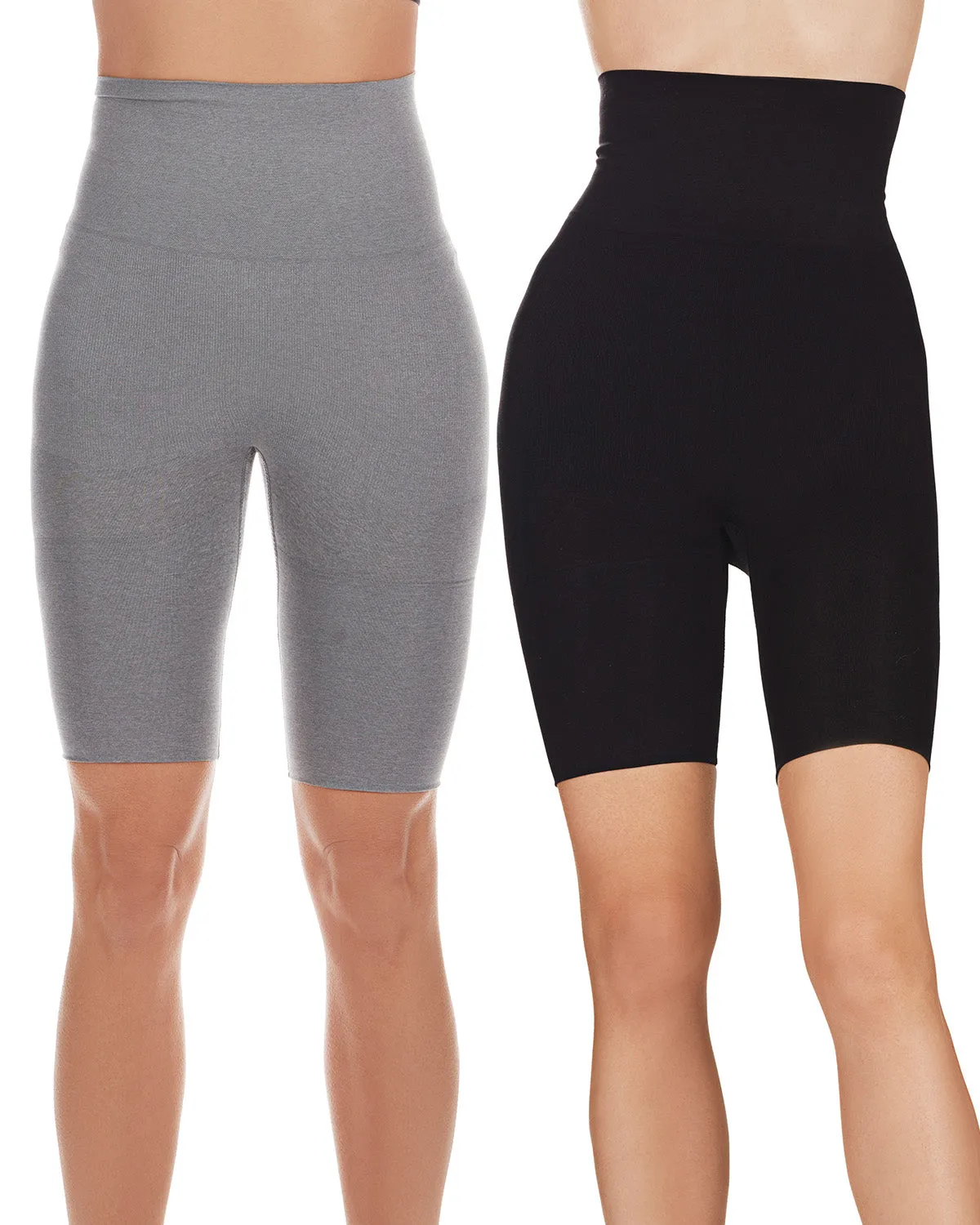 2 Pair Women's High-Waist Thigh Shapers