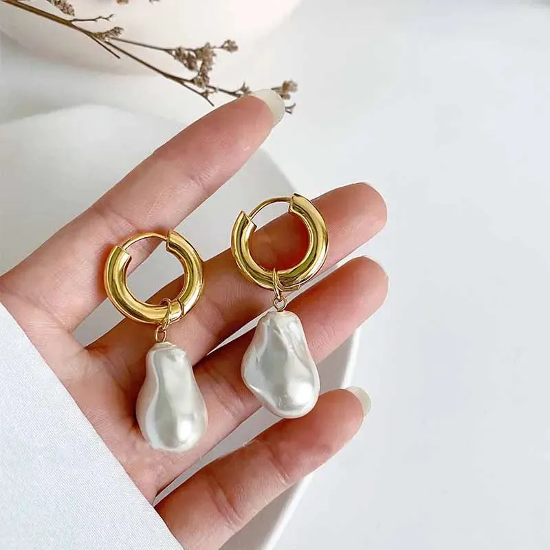 2022 New Classic Elegant Imitation Pearl Dangle Earrings For Women Crystal Long Tassel Exquisite Drop Earring Wedding Jewelry