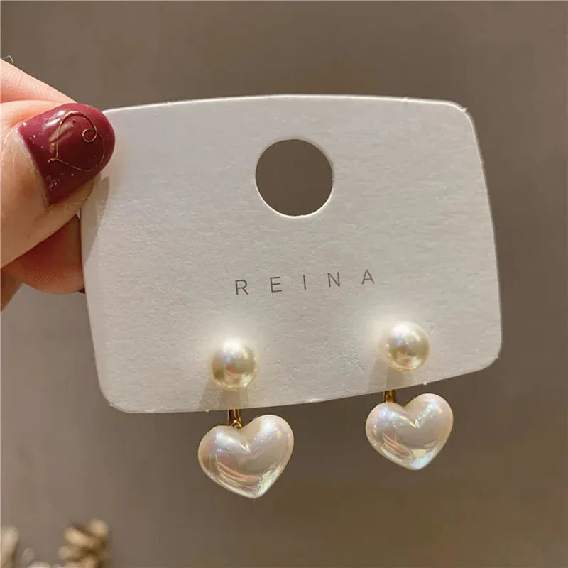 2022 New Classic Elegant Imitation Pearl Dangle Earrings For Women Crystal Long Tassel Exquisite Drop Earring Wedding Jewelry