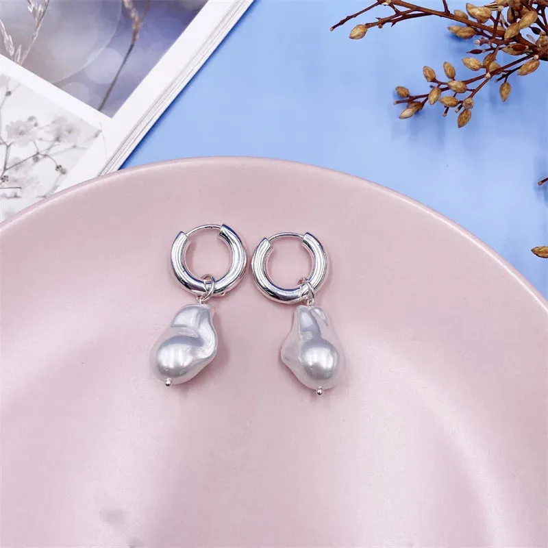 2022 New Classic Elegant Imitation Pearl Dangle Earrings For Women Crystal Long Tassel Exquisite Drop Earring Wedding Jewelry
