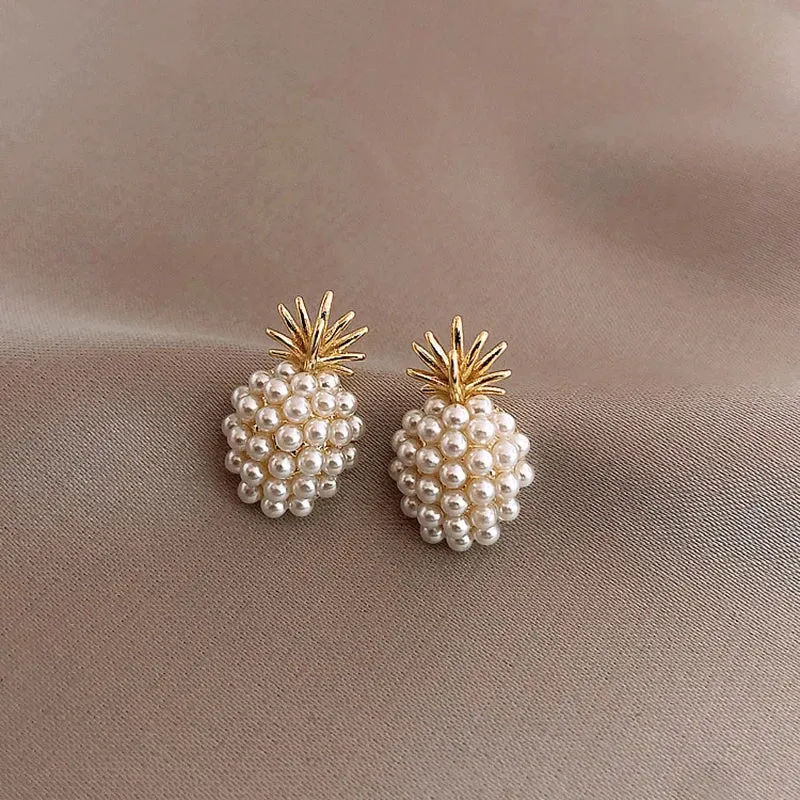 2022 New Classic Elegant Imitation Pearl Dangle Earrings For Women Crystal Long Tassel Exquisite Drop Earring Wedding Jewelry