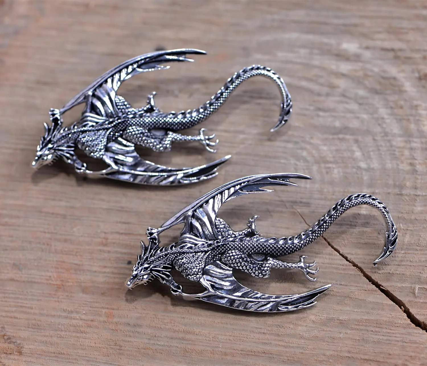2PCS Retro Viking Brooch For Women Dragon Brooch Talisman Jewelry, Gift For Men