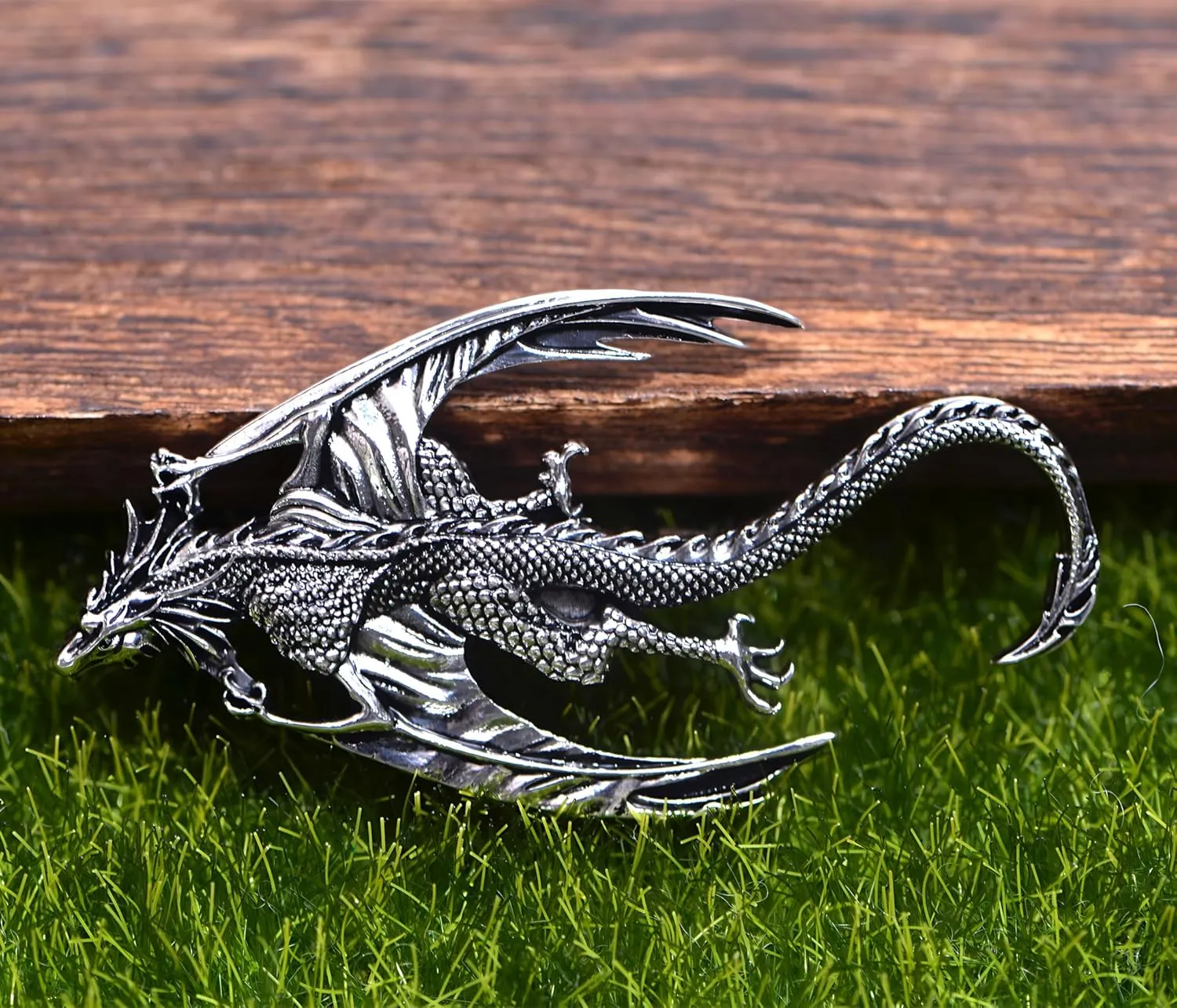 2PCS Retro Viking Brooch For Women Dragon Brooch Talisman Jewelry, Gift For Men