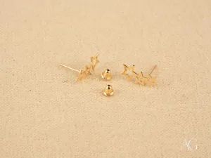 3 Stars Earrings – Delicate & Elegant
