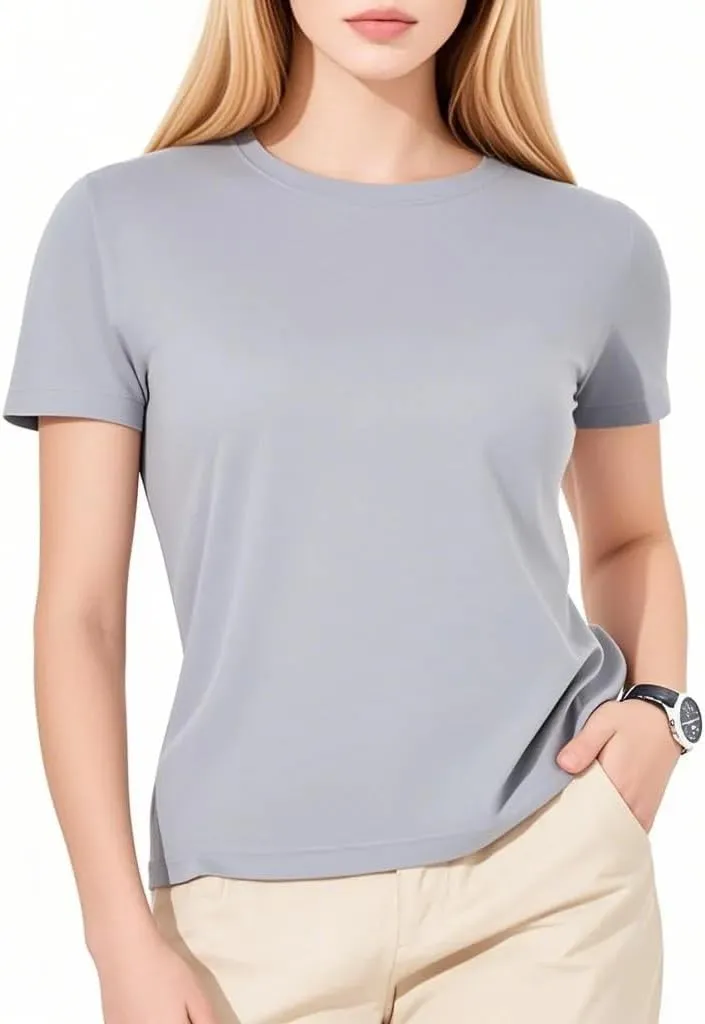 3pcs Women's Athletic T-Shirts Quick Dry Workout Running Swim Shirts for Women UPF 50  Sun Protection 1