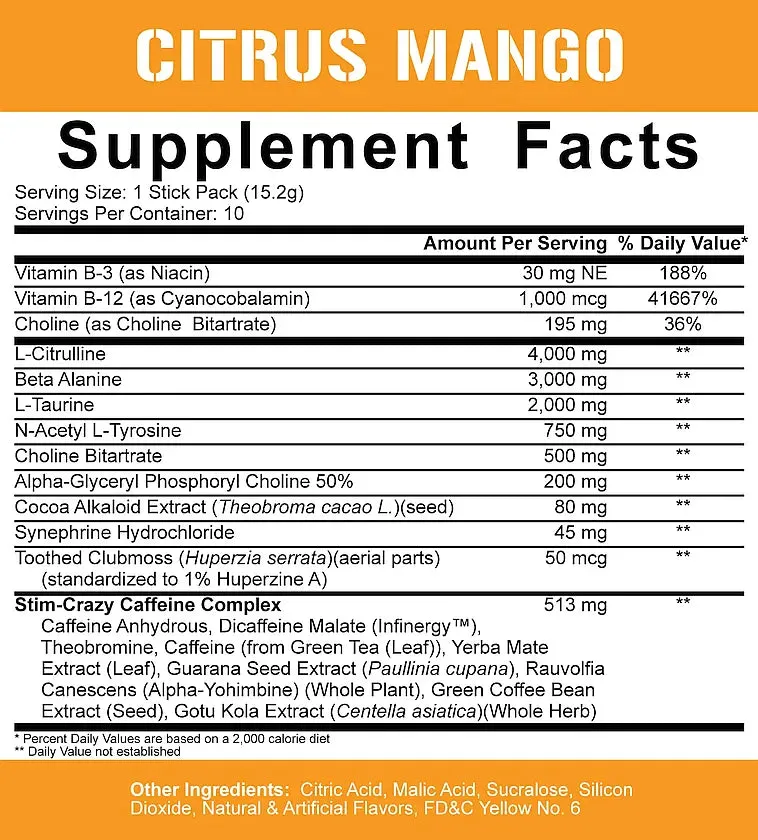 5150 Pre-Workout Sticks - 5% Nutrition