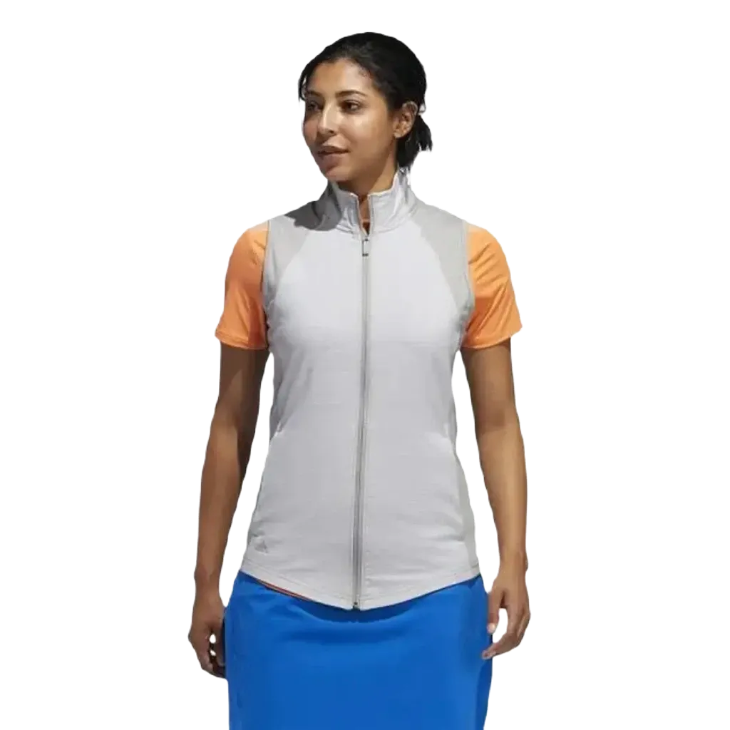 Adidas Ladies Full Zip Vest - Grey