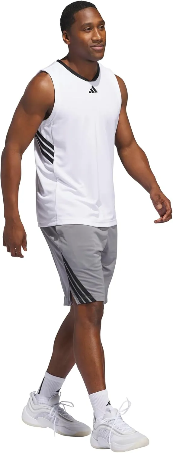 adidas Men's Basketball Legends 3-Stripes Shorts