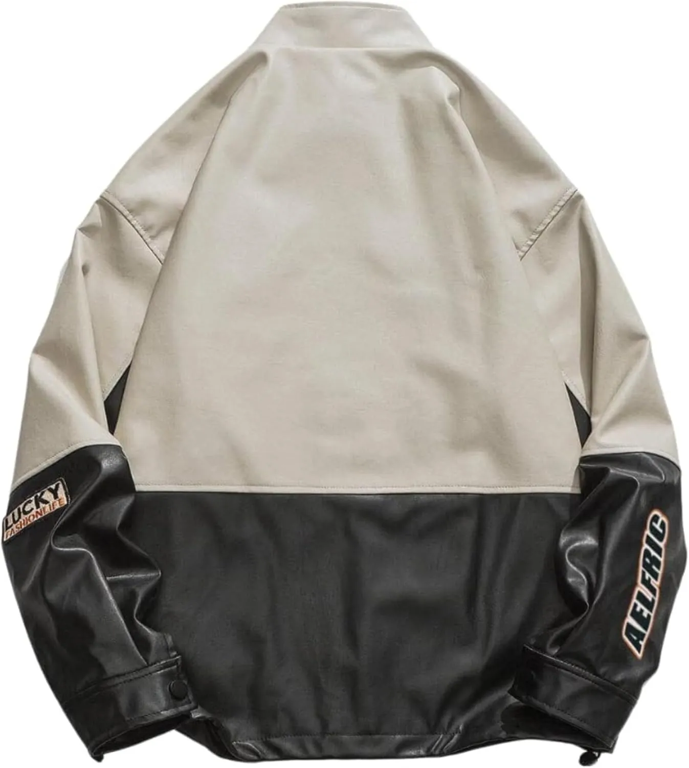 Aelfric Eden Jackets Racer Racket Vintage Graphic Baseball Oversized Jacket Coats Streetwear Casual Comfy Soft Warm Coats