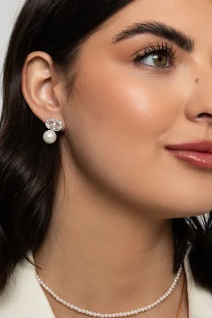 Alma Faux Pearl Drop Earrings