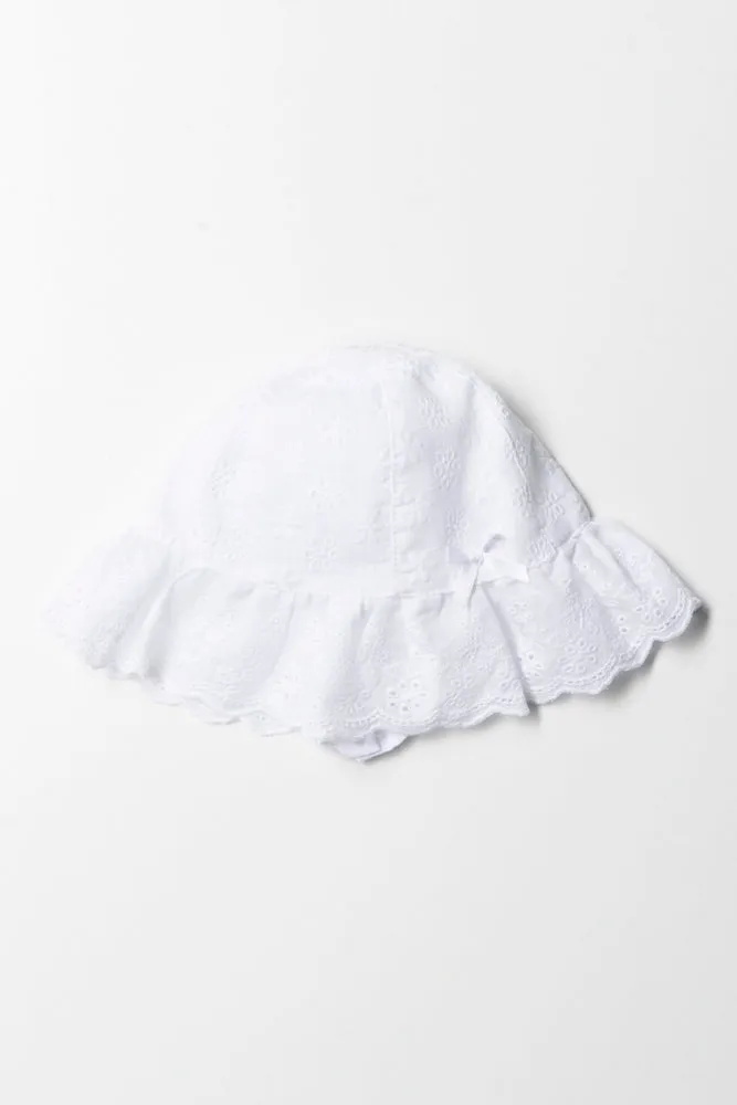 Anglaise Dome Hat White