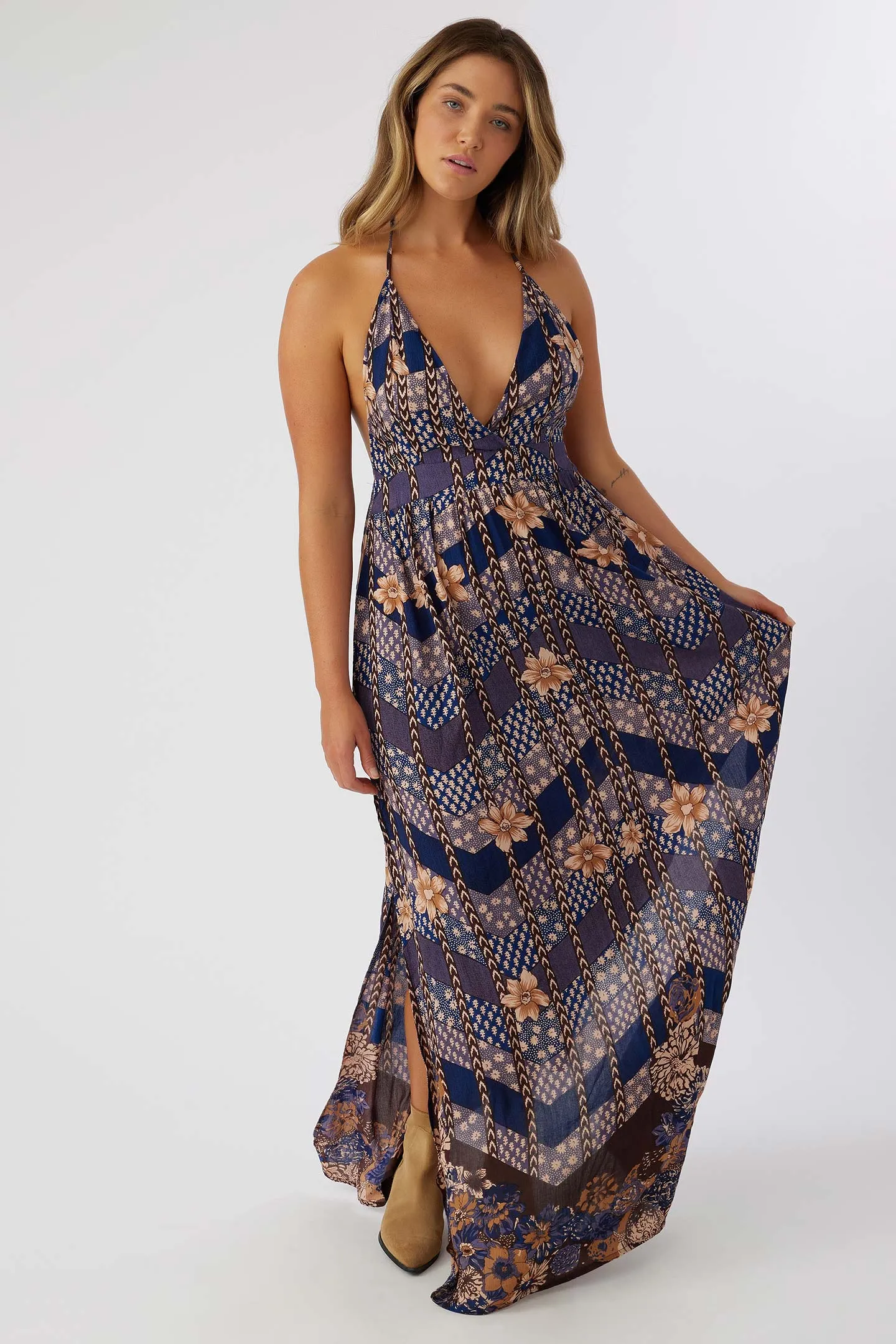 ANNALISA HALTER MAXI DRESS