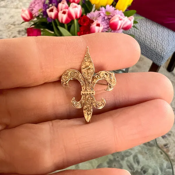 Antique Fleur de Lis Pin