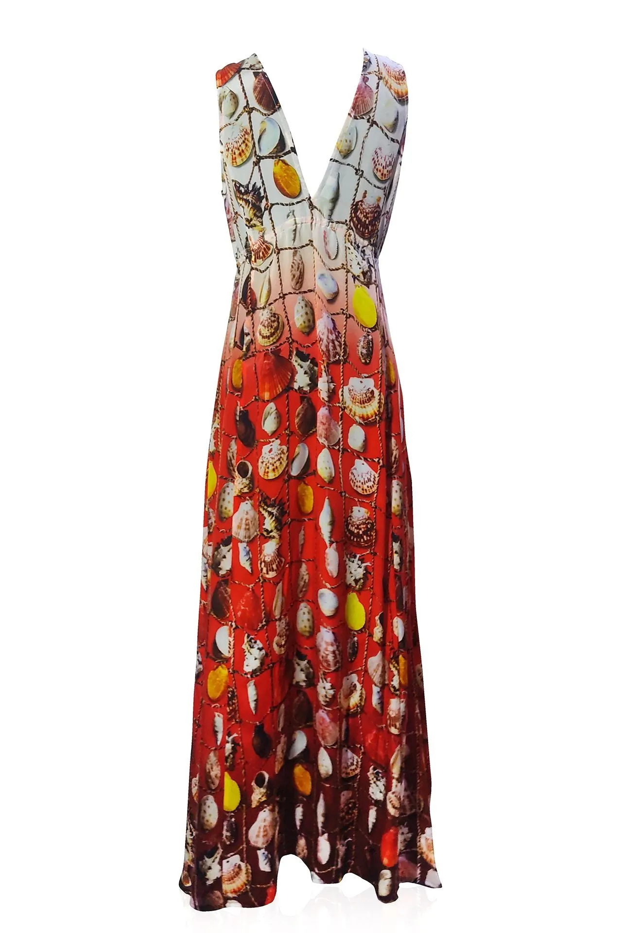 As Seen on Paris Hilton V Neck Designer Long Dress