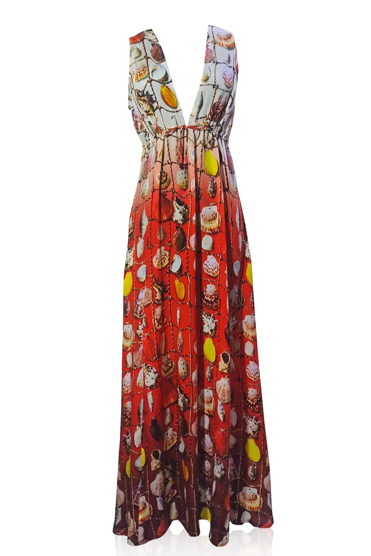 As Seen on Paris Hilton V Neck Designer Long Dress