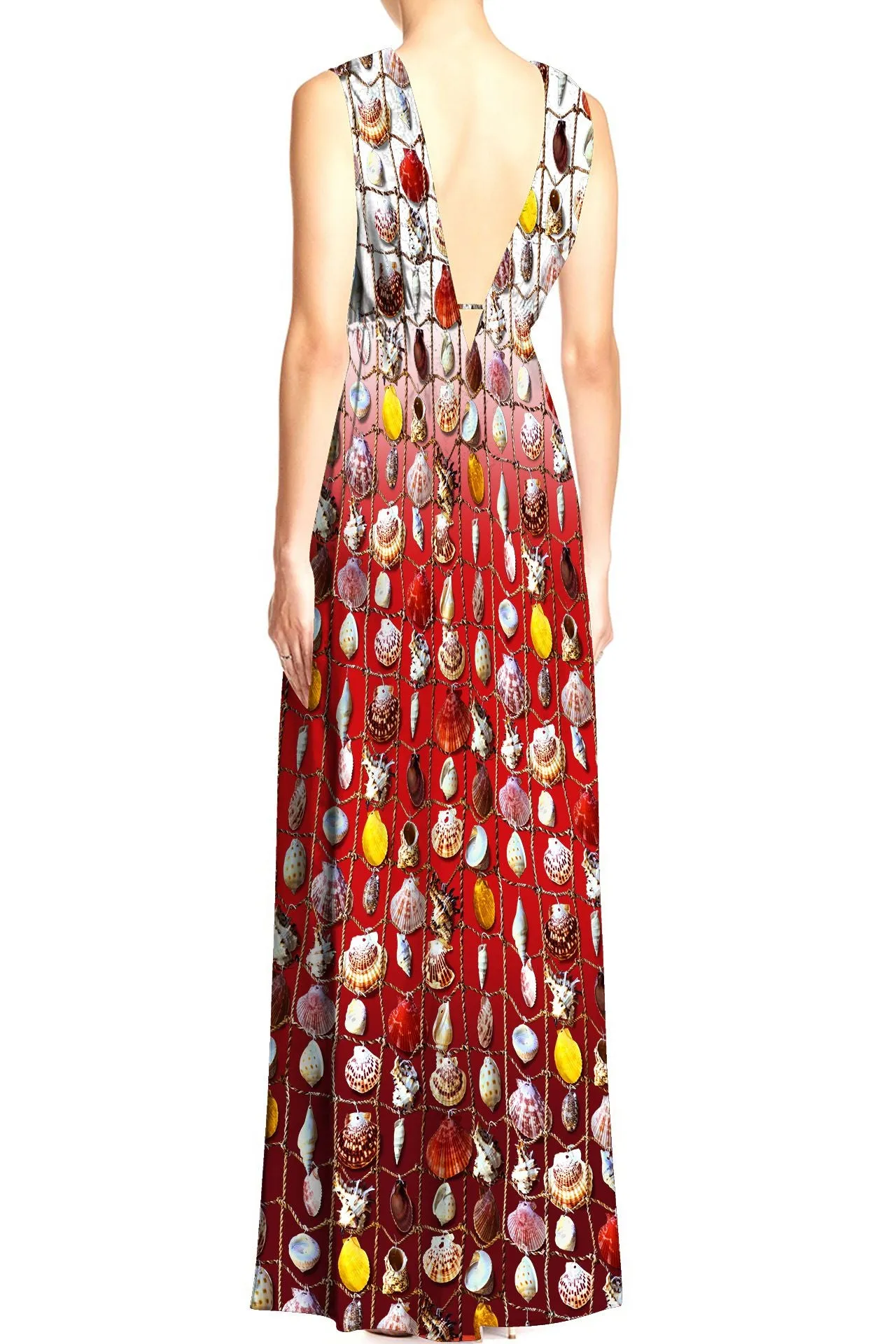As Seen on Paris Hilton V Neck Designer Long Dress