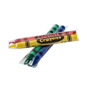 Assorted Color 2-Pack Cello Wrapped Crayons, Case of 1,000