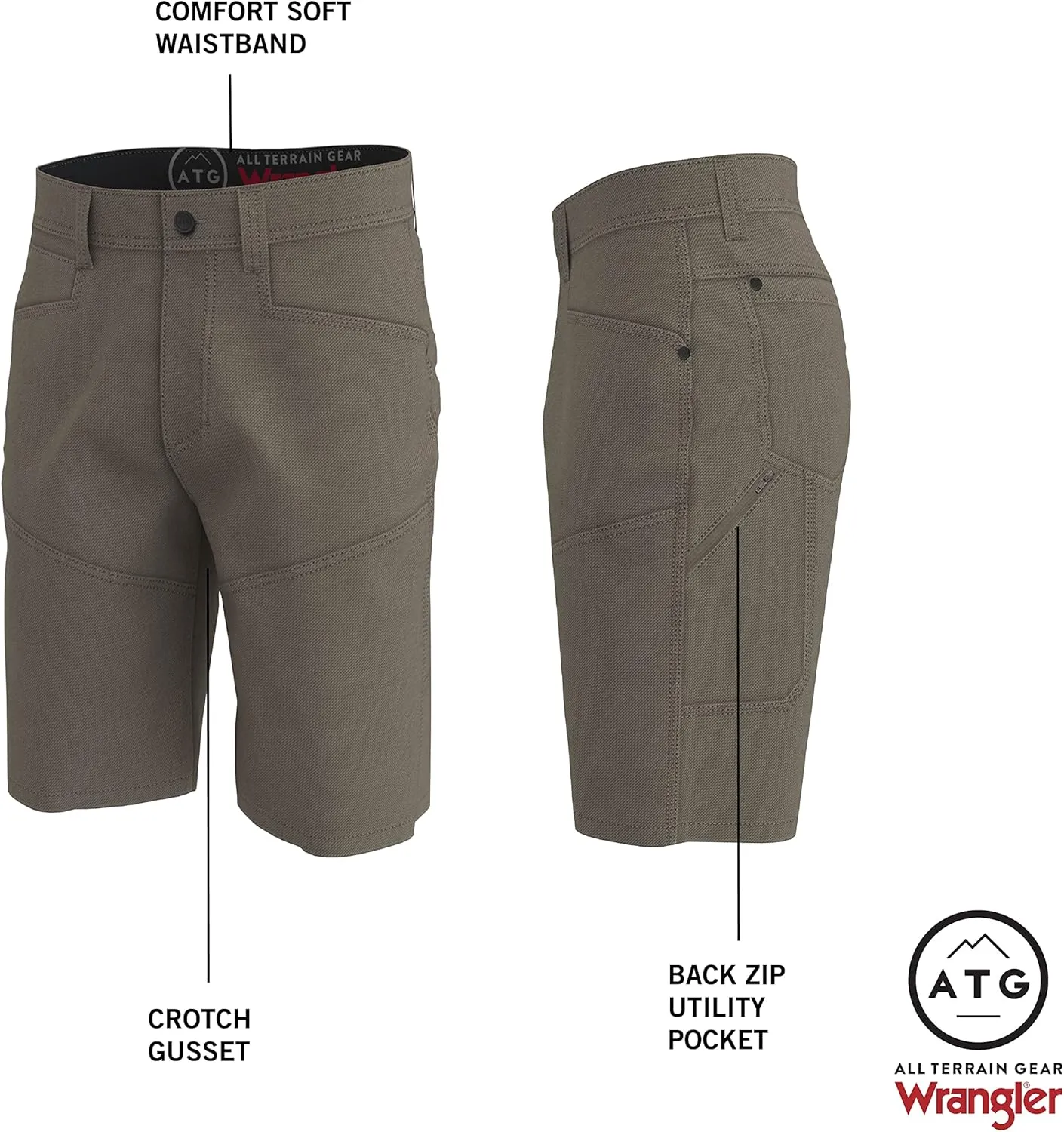 ATG by Wrangler Men's Reinforced Utility Shorts