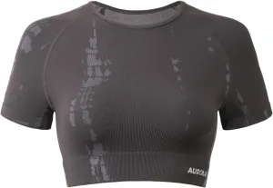 AUROLA Serpent Snake Seamless Workout T-Shirts for Women,Short Sleeve Crop Top Gym Yoga Athletic Shirts Tee