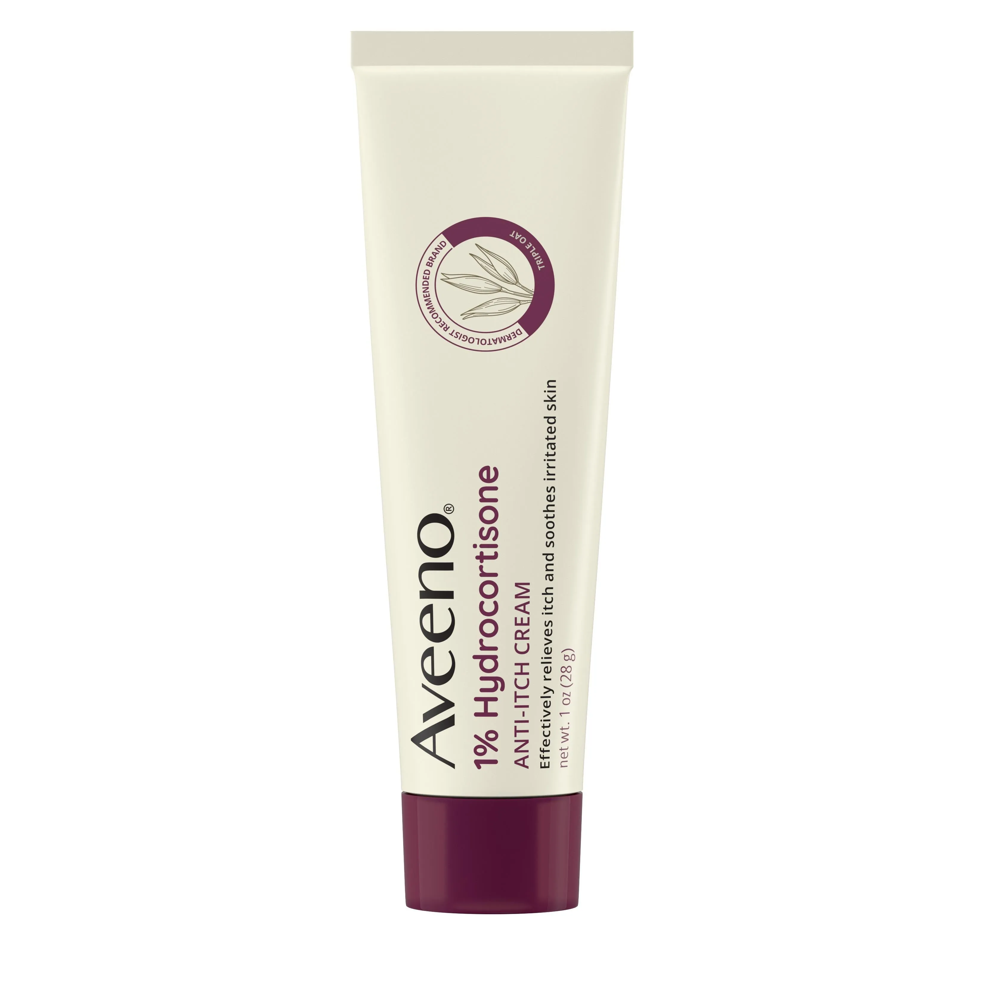 Aveeno Active Naturals Hydrocortisone Anti-Itch Cream-1 oz.-6/Box-4/Case