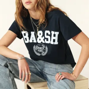 Ba&sh Ioni Logo T-shirt In Navy