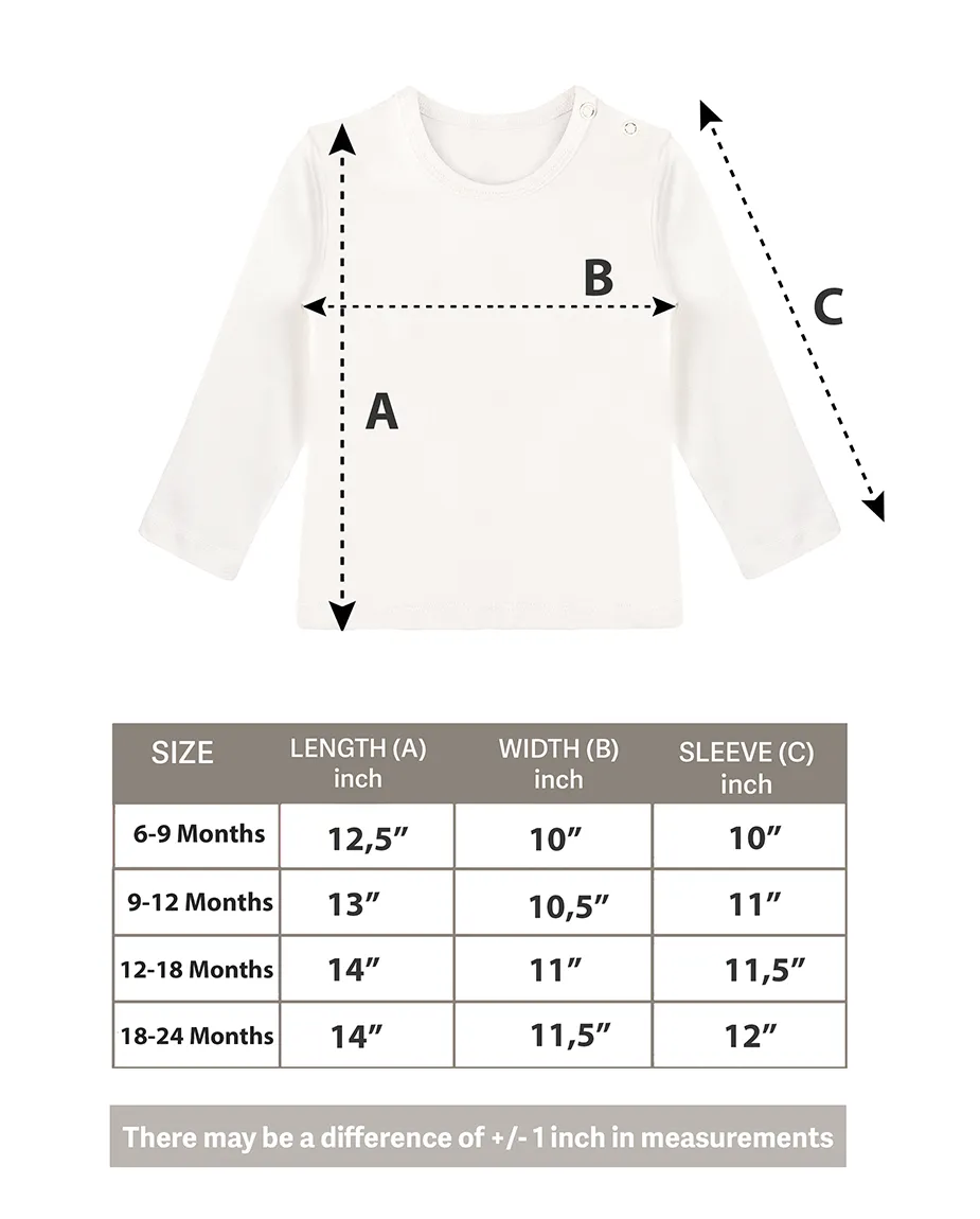 Baby Cotton Long Sleeve Basic Crewneck T-Shirt