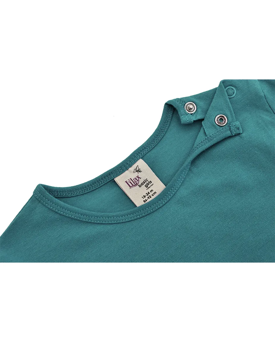 Baby Cotton Long Sleeve Basic Crewneck T-Shirt
