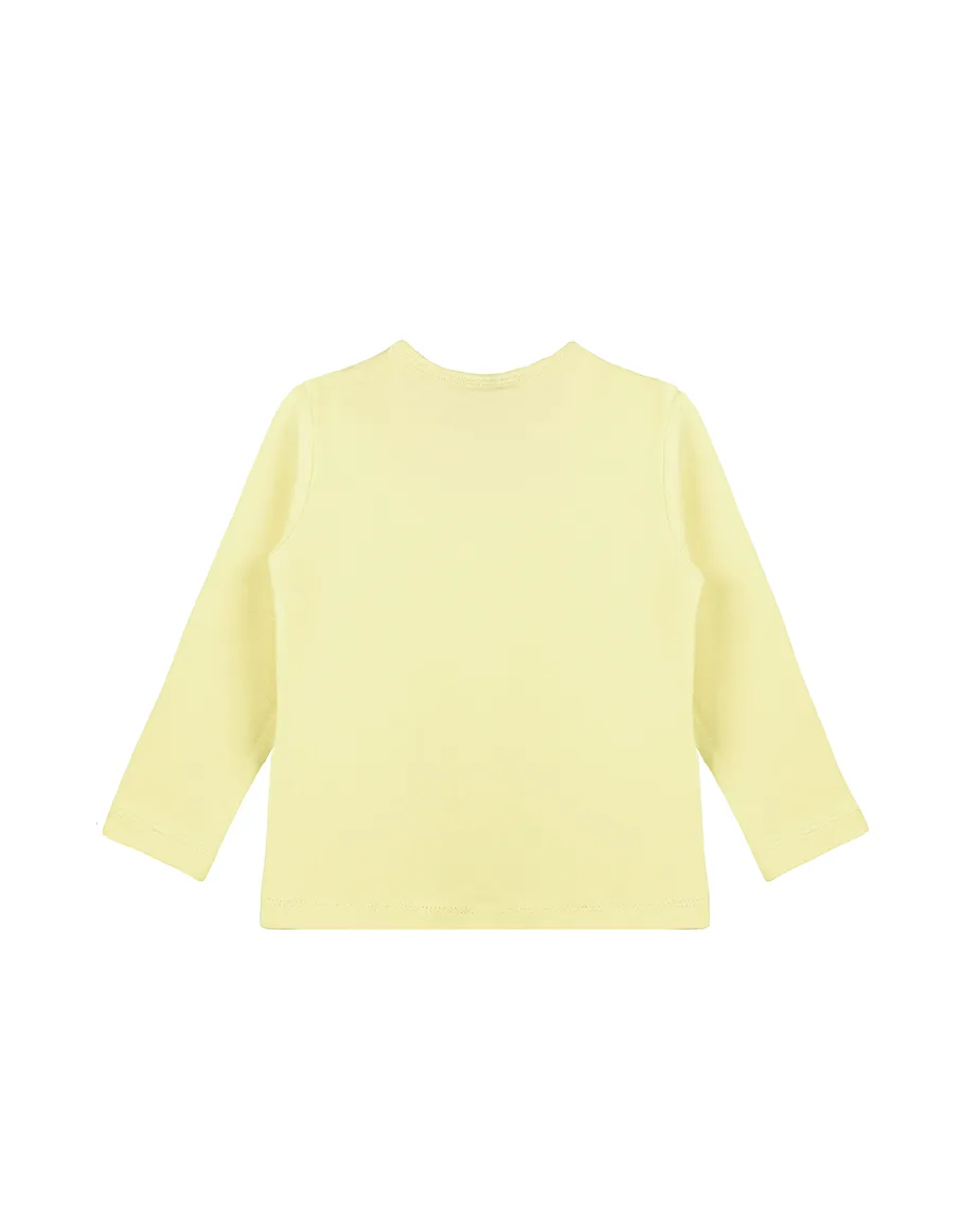 Baby Cotton Long Sleeve Basic Crewneck T-Shirt