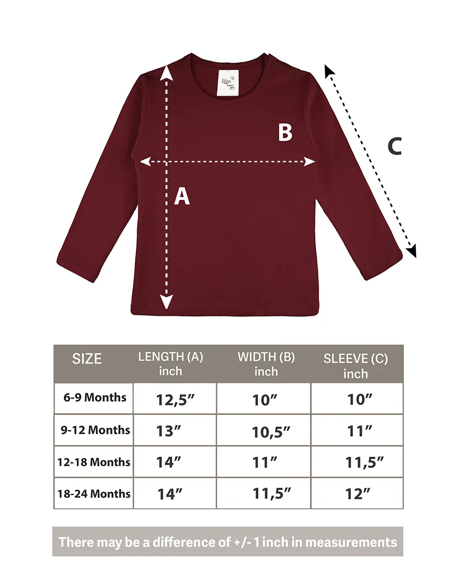 Baby Cotton Long Sleeve Basic Crewneck T-Shirt