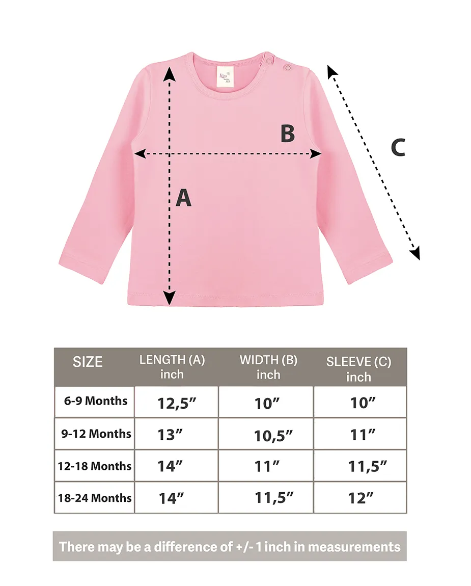 Baby Cotton Long Sleeve Basic Crewneck T-Shirt
