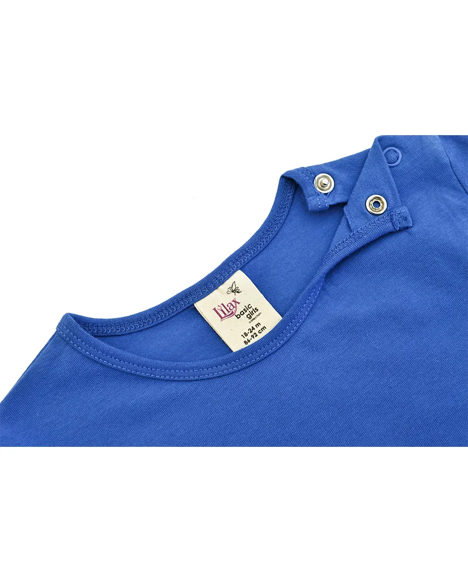 Baby Cotton Long Sleeve Basic Crewneck T-Shirt