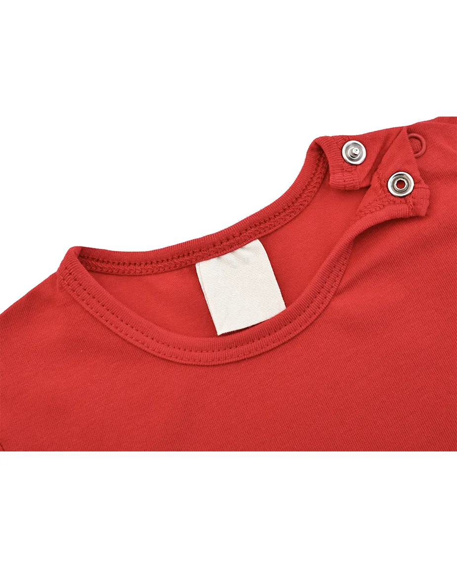 Baby Cotton Long Sleeve Basic Crewneck T-Shirt