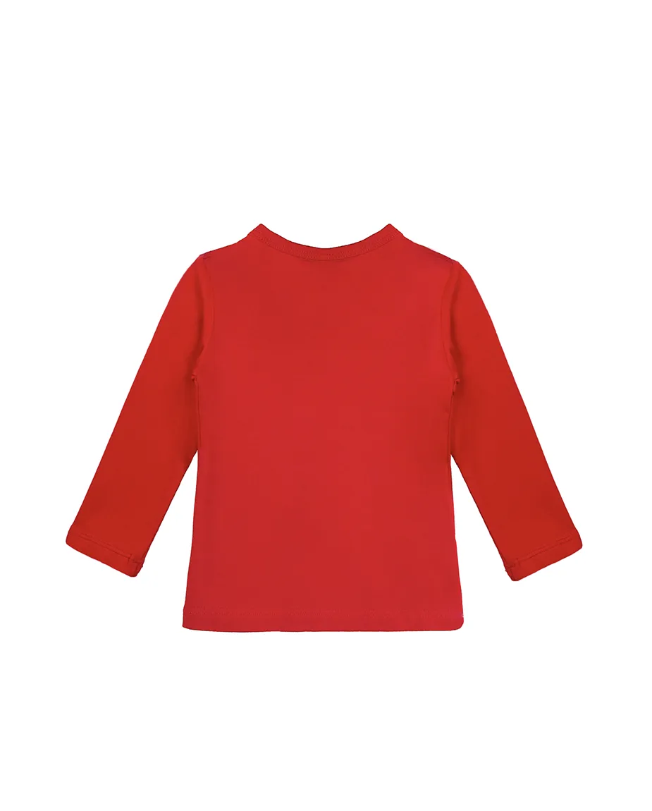 Baby Cotton Long Sleeve Basic Crewneck T-Shirt