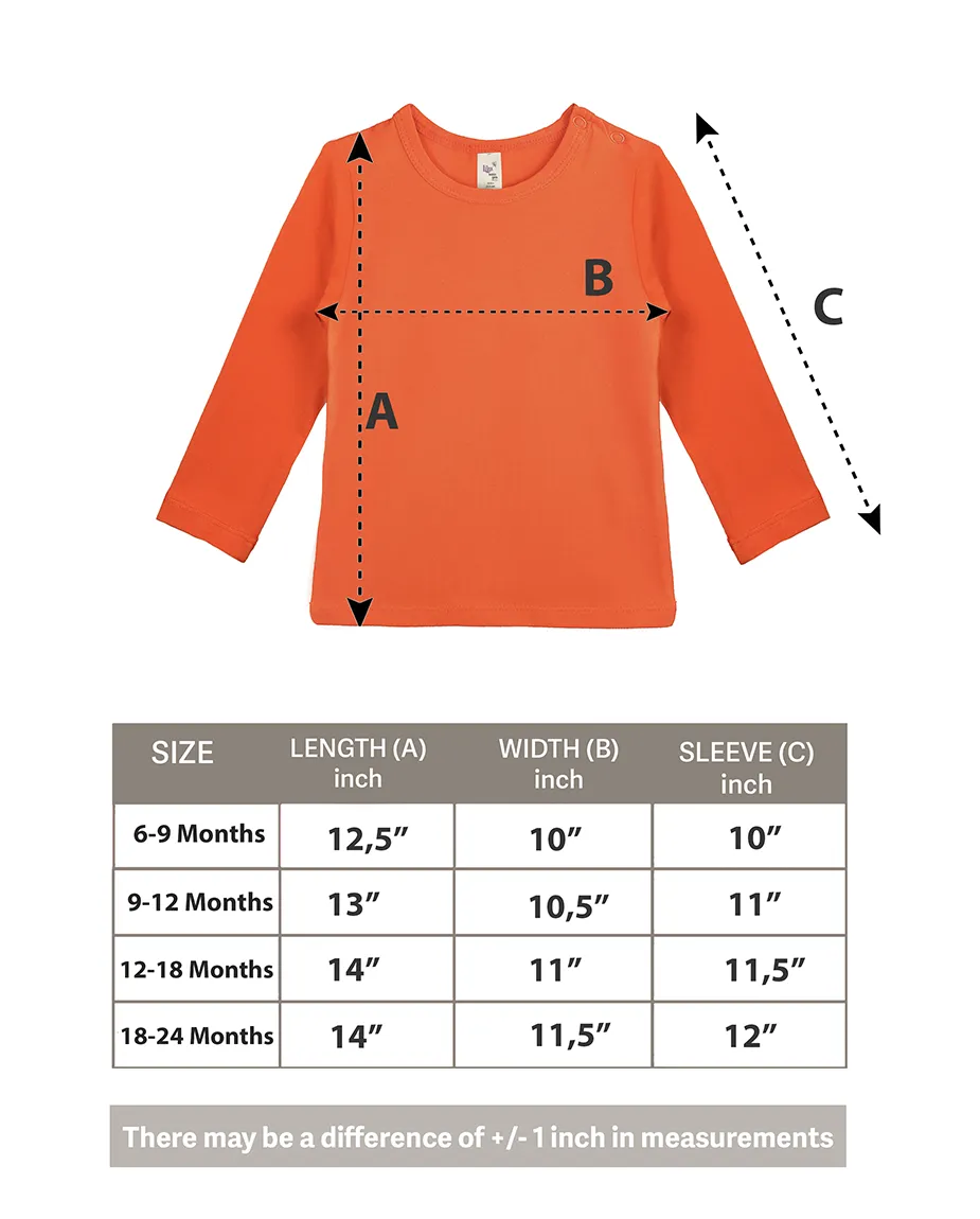 Baby Cotton Long Sleeve Basic Crewneck T-Shirt