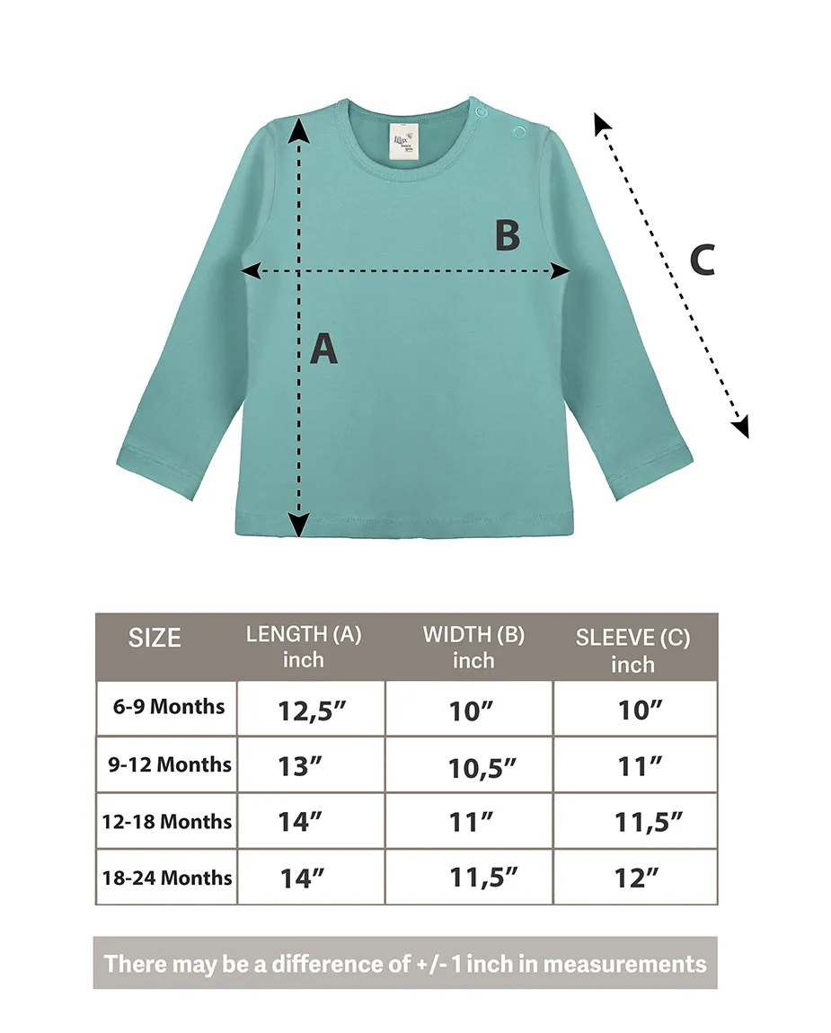 Baby Cotton Long Sleeve Basic Crewneck T-Shirt