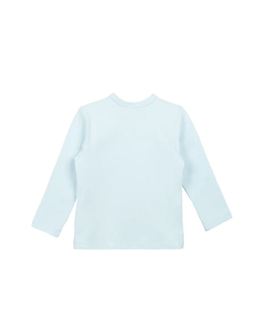Baby Cotton Long Sleeve Basic Crewneck T-Shirt