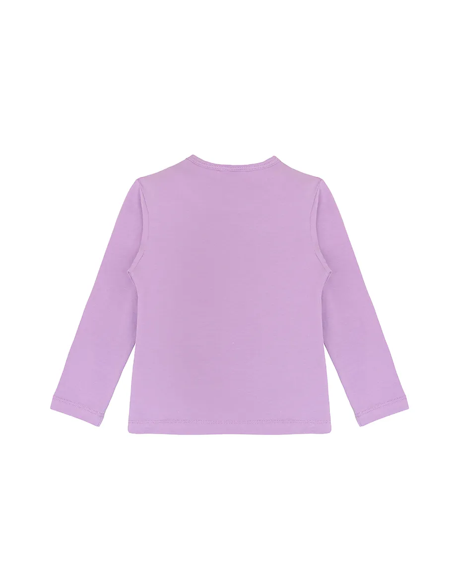 Baby Cotton Long Sleeve Basic Crewneck T-Shirt