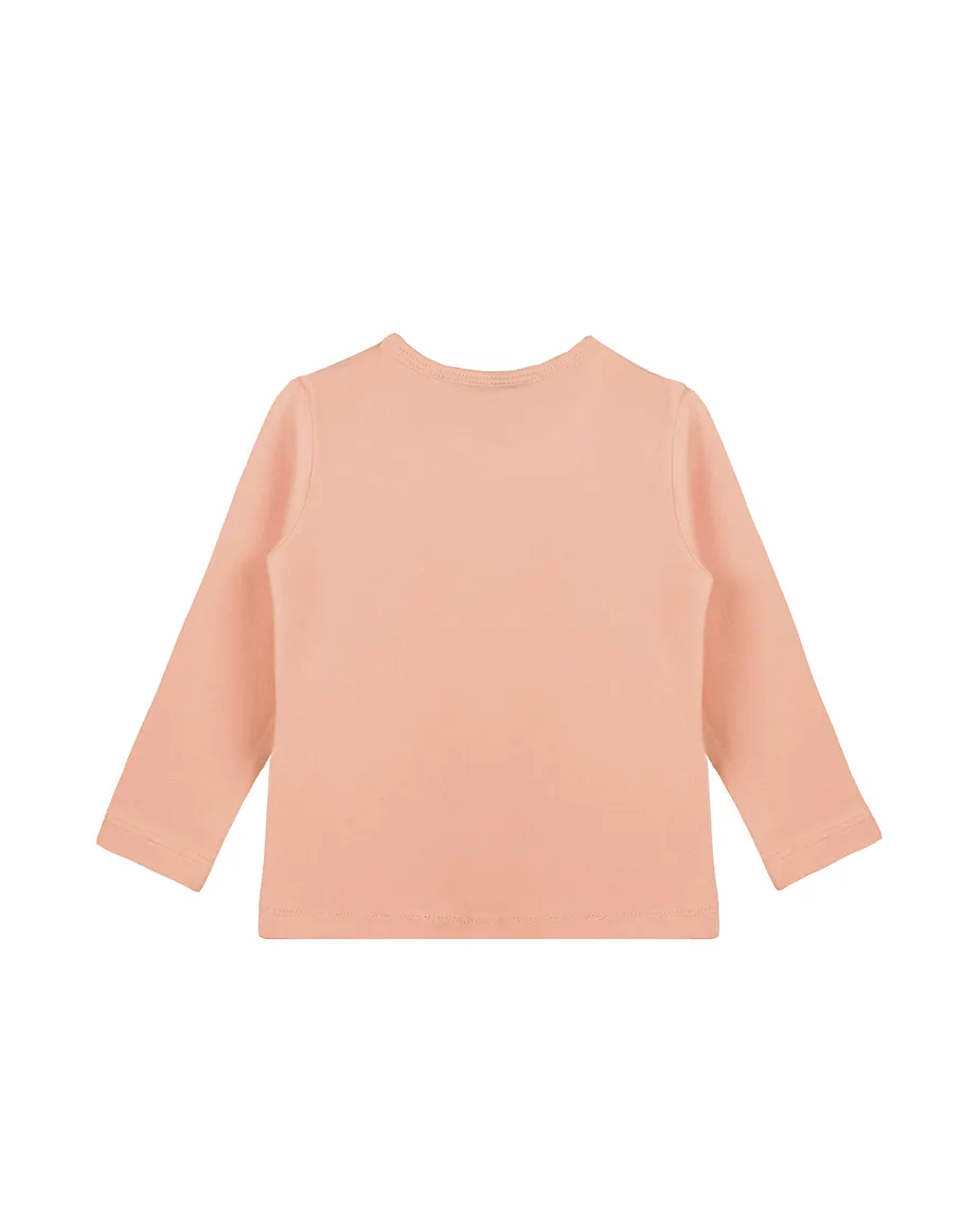 Baby Cotton Long Sleeve Basic Crewneck T-Shirt