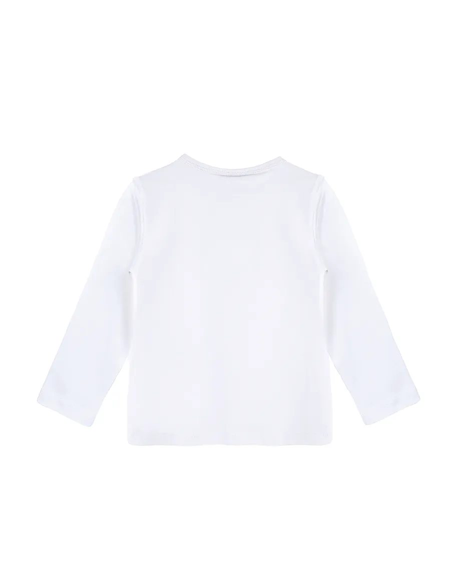 Baby Cotton Long Sleeve Basic Crewneck T-Shirt