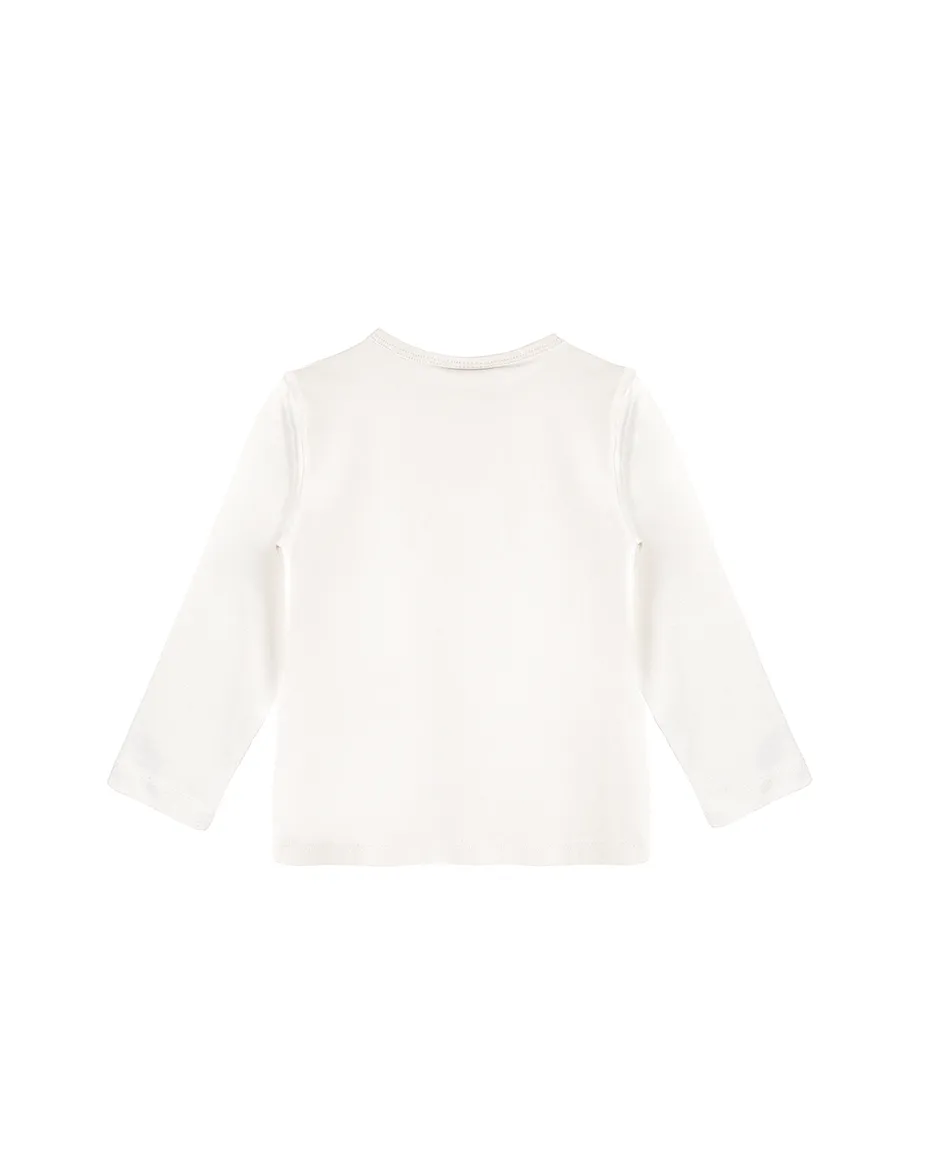 Baby Cotton Long Sleeve Basic Crewneck T-Shirt