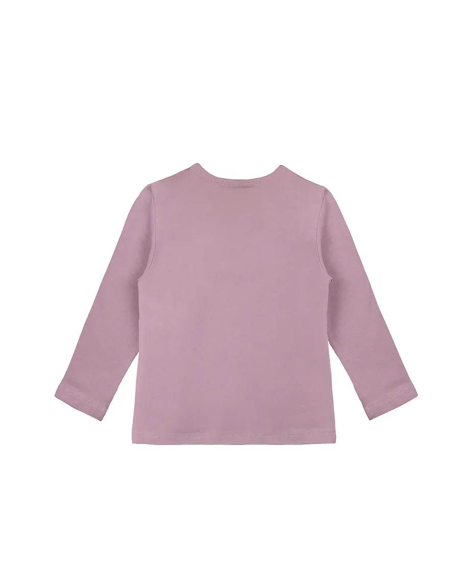 Baby Cotton Long Sleeve Basic Crewneck T-Shirt